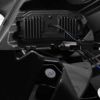 Compatible With Volvo VNL Black Factory Style LED Headlights 2004-2014