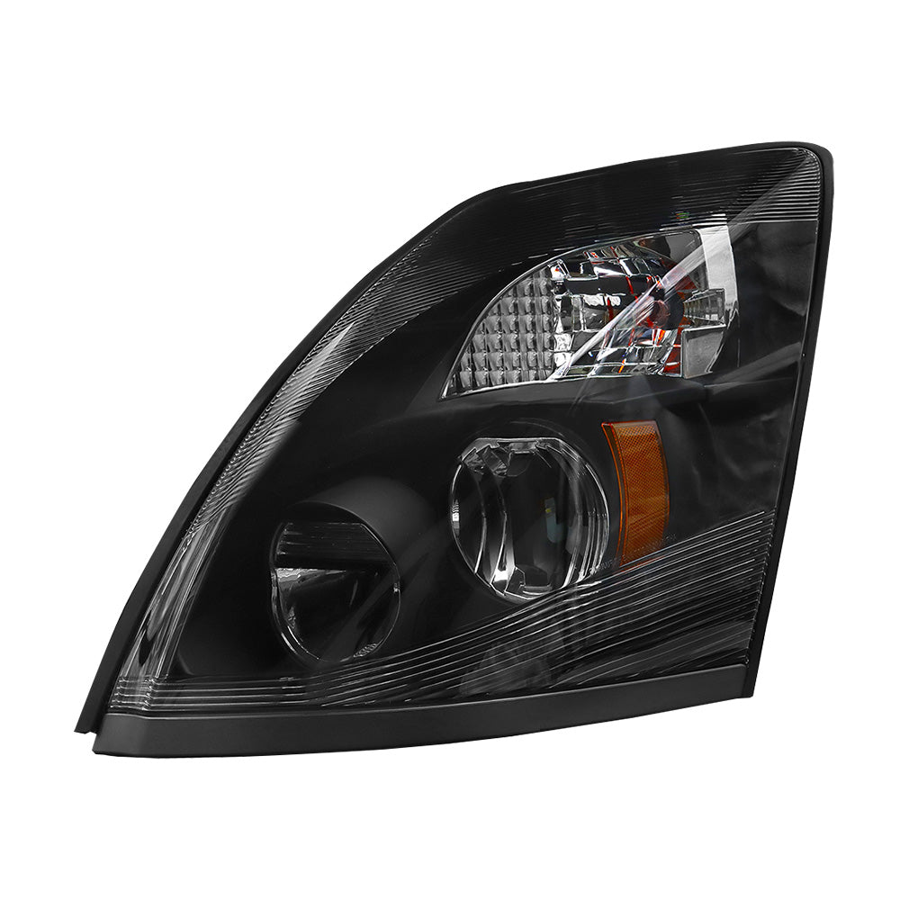 Compatible With Volvo VNL Black Factory Style LED Headlights 2004-2014