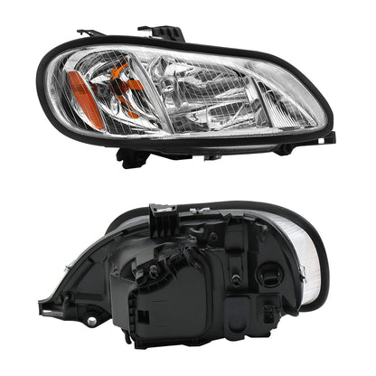 Fit for Freightliner M2 2004-2013 Headlight Assembly Chrome Pair