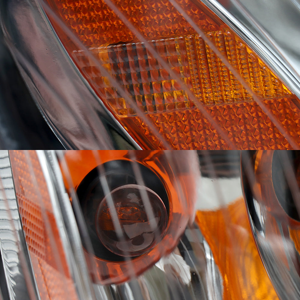 Fit for Freightliner M2 2004-2013 Headlight Assembly Chrome Pair