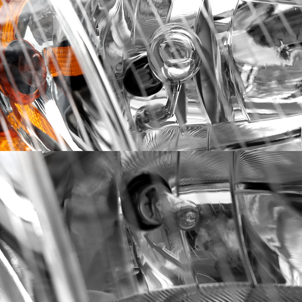 Fit for Freightliner M2 2004-2013 Headlight Assembly Chrome Pair