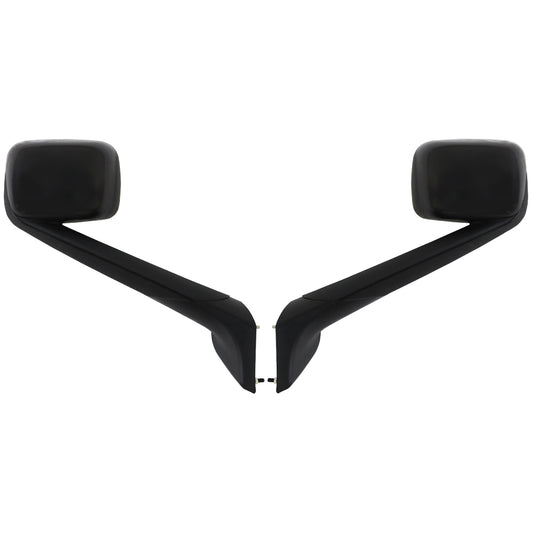 Fit for Freightliner Cascadia 2018-2021 Black Hood Mirrors