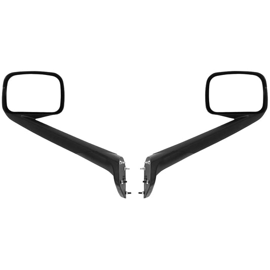 Fit for Freightliner Cascadia 2018-2021 Black Hood Mirrors