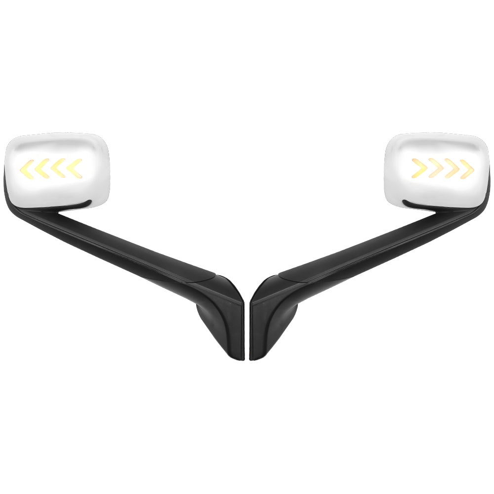 Compatible With Freightliner Cascadia 2018-2021 Hood Mirrors With Turn Signal Light