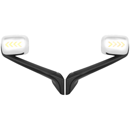 Compatible With Freightliner Cascadia 2018-2021 Hood Mirrors With Turn Signal Light