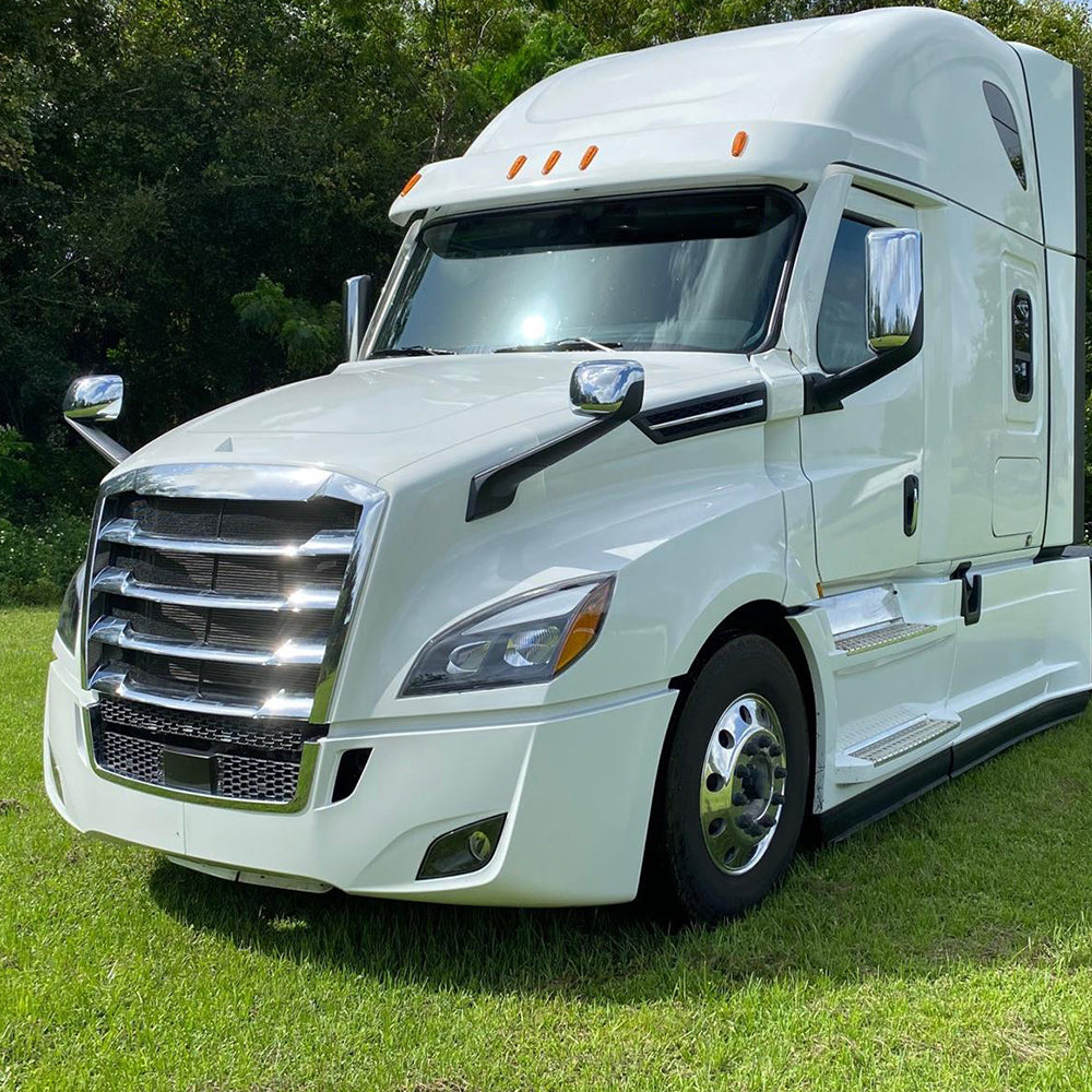 Fit for Freightliner Cascadia 2018-2021 Chrome Hood Mirrors