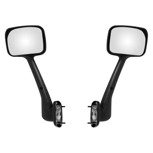Compatible With Freightliner Cascadia 2008-2016 Black Hood Mirrors