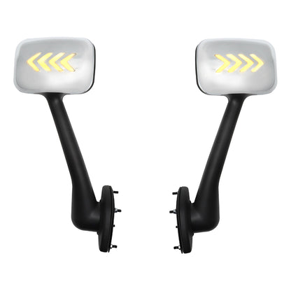 Compatible With Freightliner Cascadia 2008-2016 Hood Mirrors With Turn Signal Light