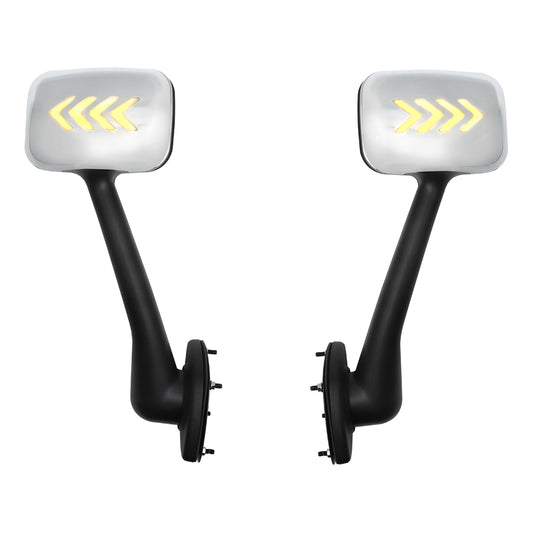 Compatible With Freightliner Cascadia 2008-2016 Hood Mirrors With Turn Signal Light