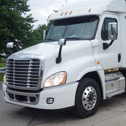 Fit for Freightliner Cascadia 2008-2016 Chrome Hood Mirrors