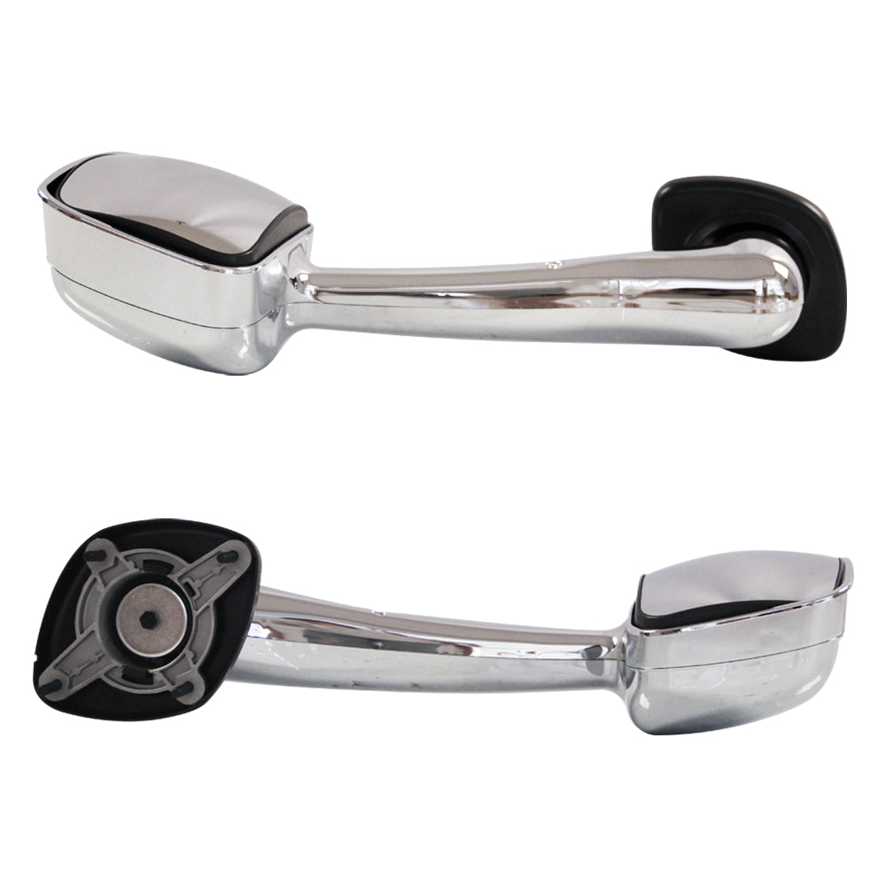 Compatible With Freightliner Cascadia 2008-2016 Complete Chrome Hood Mirrors