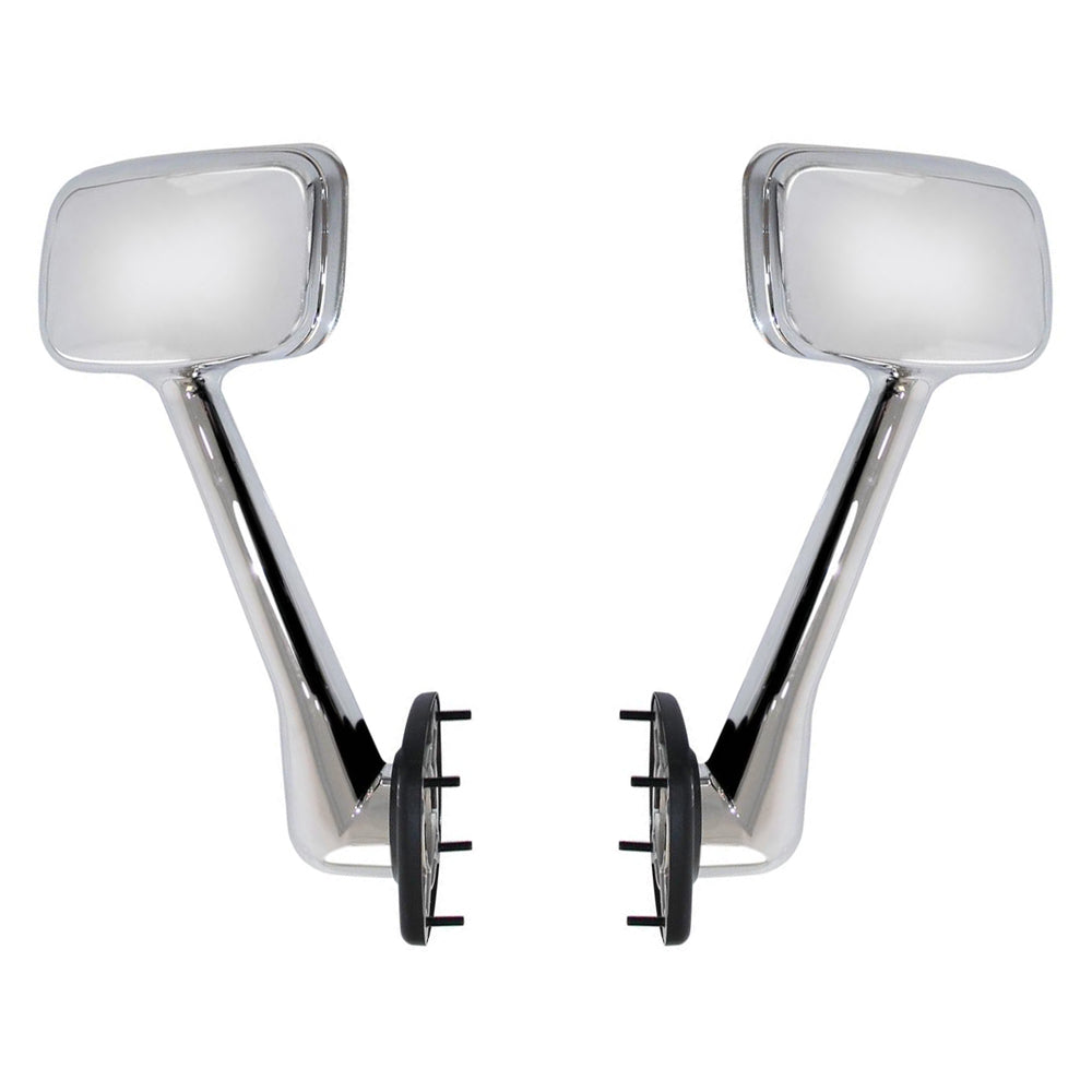Compatible With Freightliner Cascadia 2008-2016 Complete Chrome Hood Mirrors