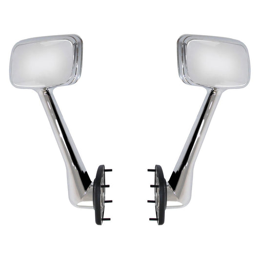 Compatible With Freightliner Cascadia 2008-2016 Complete Chrome Hood Mirrors