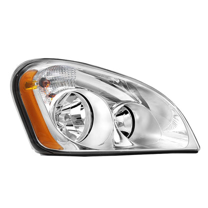 Fit for Freightliner Cascadia Halogen Headlights Chrome With Bulbs
