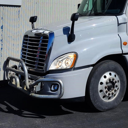 Fit for Freightliner Cascadia Halogen Headlights Chrome With Bulbs