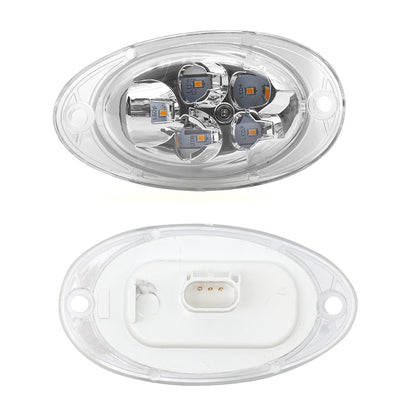 Compatible With Freightliner Cascadia Side Marker Turn Signal Lights 2Pcs