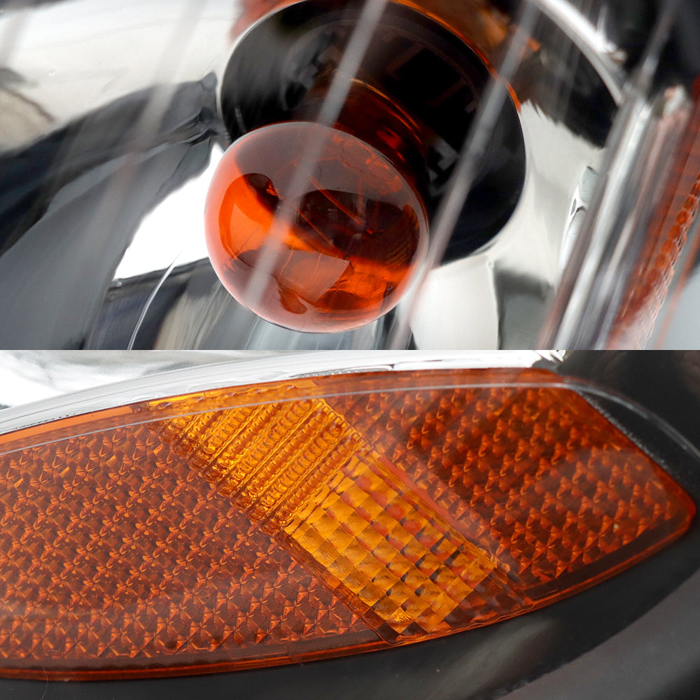 Compatible With Freightliner Columbia Headlights Assembly Halogen Black