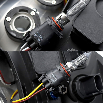 Compatible With Freightliner Columbia Headlights Assembly Halogen Chrome