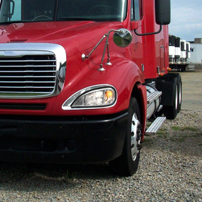 Compatible With Freightliner Columbia Headlights Assembly Halogen Chrome