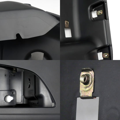 Black Corner Side Bumper Compatible With 2018+ Volvo VNL With Fog Light Hole Right Passenger Side