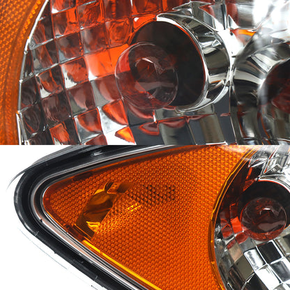 Compatible With International ProStar Chrome Headlights Assembly 2008-2016